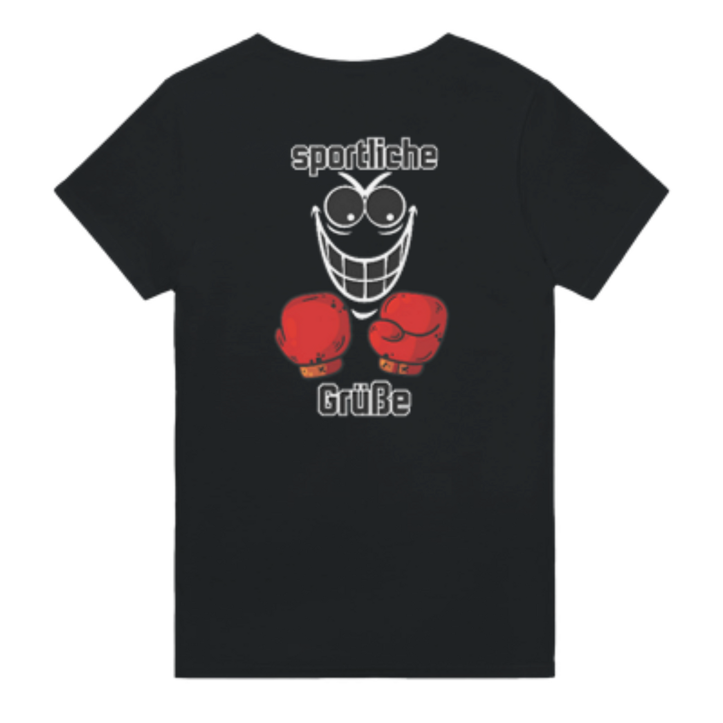 Sportliche Grüße Backprint T-Shirt