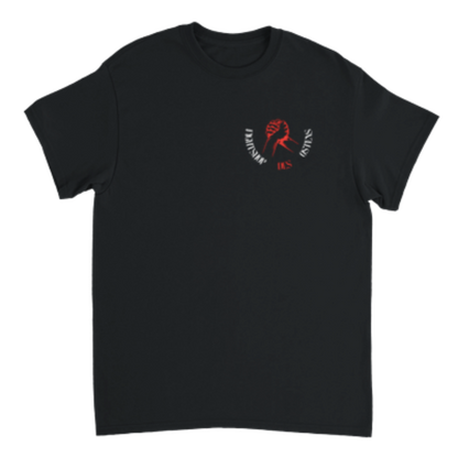 Sportliche Grüße Backprint T-Shirt